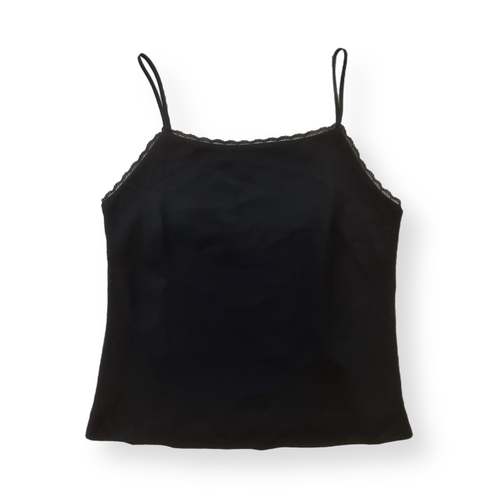 vintage y2k Ann Taylor black lace cami tank (8 / M)